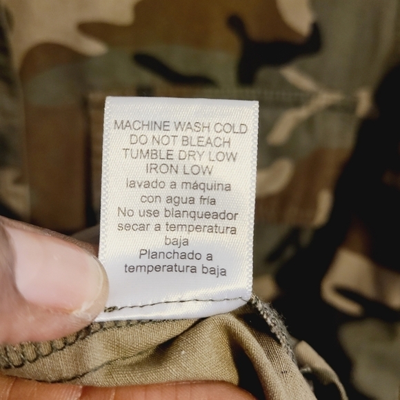 Love Tree | Women's Cargo Parka Camouflage Print Jacket (Size Medium) - Picture 7 of 16